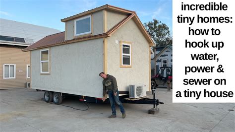 tiny home hook up to sewer